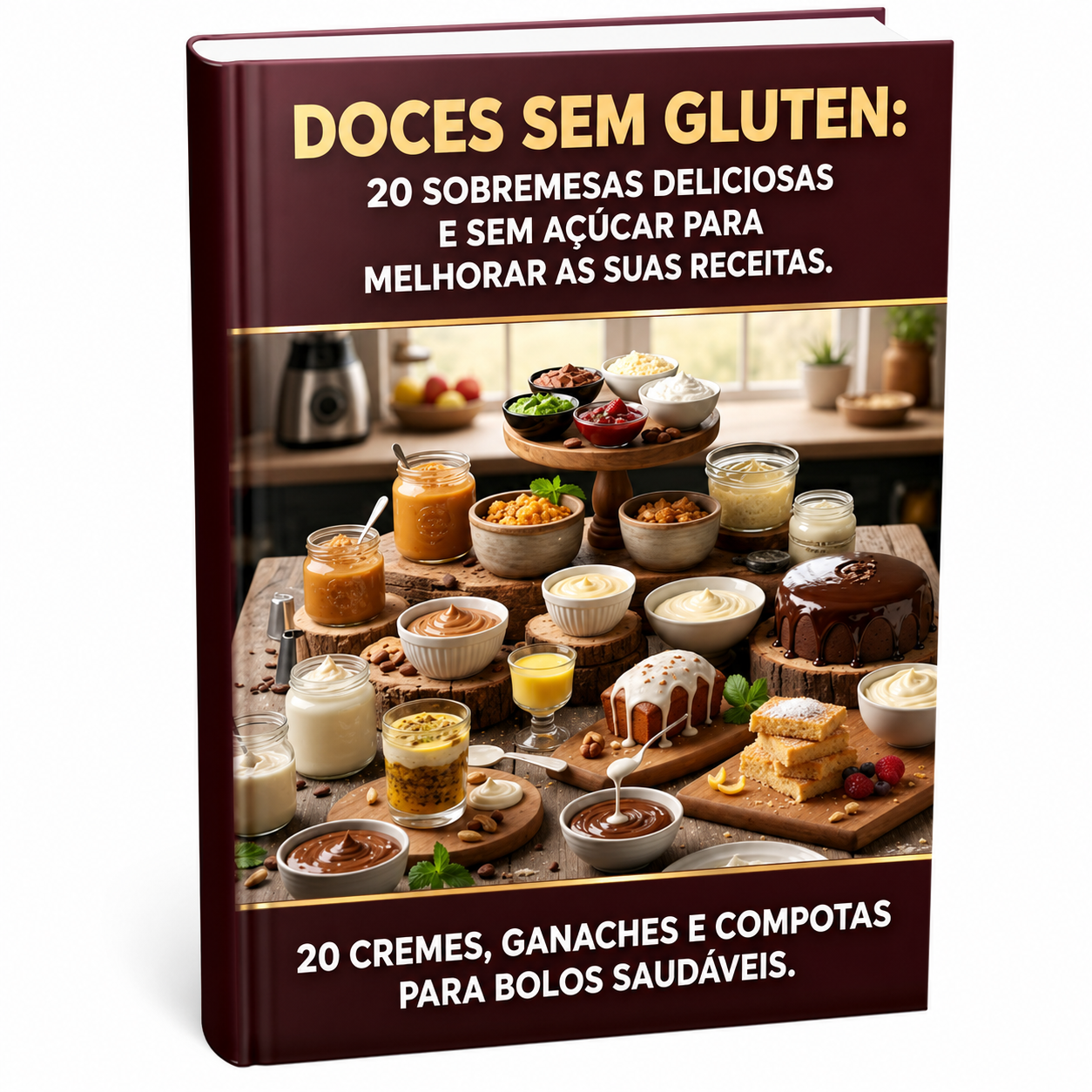 20 Cremes, Ganaches e Compotas Saudáveis